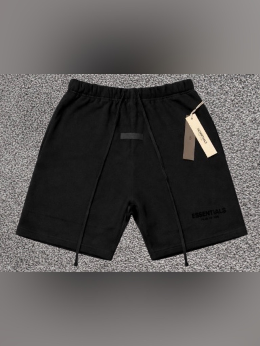 Essentials Fear of God Men's Jet Black Stretch Limo Sweat Shorts Size Small